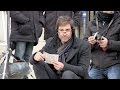 Eric mccormack shooting perception tv serie in paris