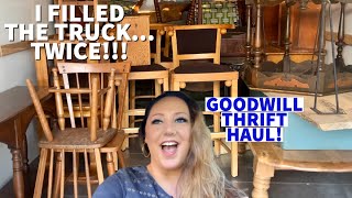 I FILLED THE TRUCK... TWICE! Thrifting Vintage For Resale | Flea Market Flips | Goodwill Thrift Haul