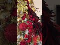 TRADITIONAL RED AND GOLD CHRISTMAS TREE #christmasdecorations #viral #traditionalchristmas