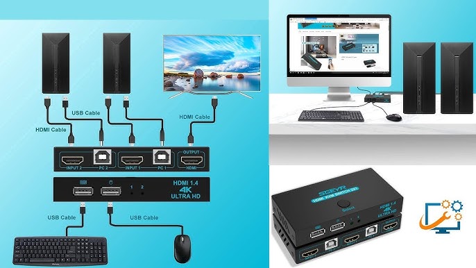 SGEYR Multiprise Hdmi 4 Port pour TV, Switch Hdmi 4k avec