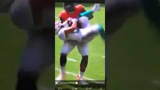 Leonard Floyd’s tackle on Amendola sounds better with Jim Ross calling it.