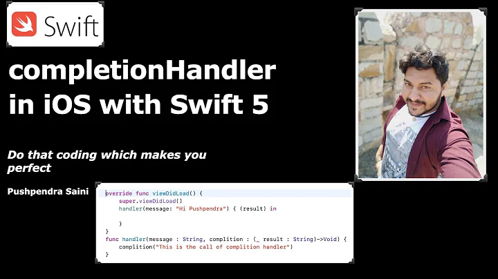 Completion handler in iOS swift 5