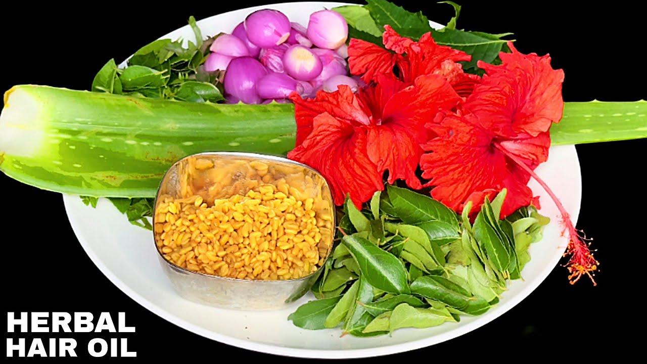 മുടി കൊഴുത്തു തഴച്ചുവളരാൻ അത്ഭുത എണ്ണ👌 Herbal Hair Oil for Hair Growth