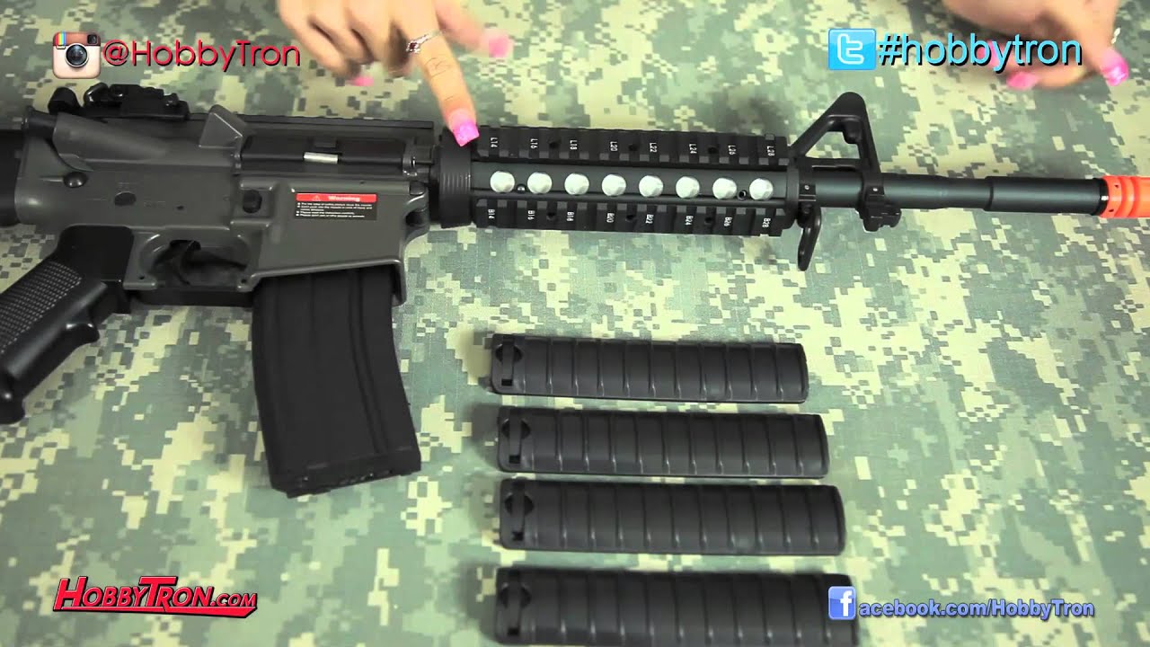 Jing Gong SR16 M4 Electric Airsoft Rifle Review YouTube