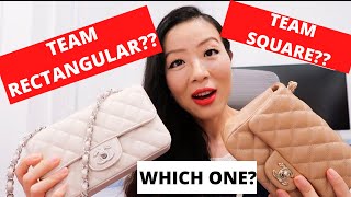 Chanel rectangular mini vs square mini in depth comparison
