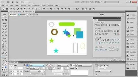 Total Training for Adobe Fireworks CS5  Ch11  L1   Using the Path Panel