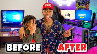 Surprising Fan Who's Brother Died w/ His DREAM GAMING SETUP!!