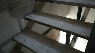 Cement Step and Angle Bar Frame Stairs