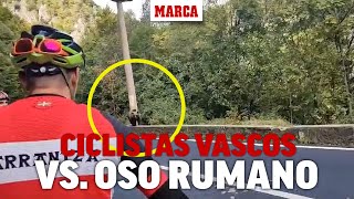 El viral encuentro de unos ciclistas vascos con un oso: "No hay prisa, a ver si nos va a jod**"