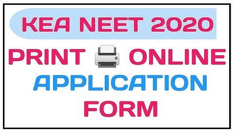 NEET Application Printing Link is Enabled | KEA NEET UG 2020 | NEET 2020 Counseling | BioGoogle