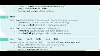 Unit 4 : Present continuous and present simple 2 (I am doing and I do)(Intermediate Grammar in Use)
