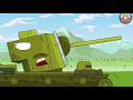 Assault squad. Animation about tanks. Soviet tank cartoon. Cartoon Monster Trucks for kids.