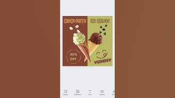 Ice cream poster design ✨🤤 #canva #poster #canvatutorial #icecream #design #shorts #youtubeshorts