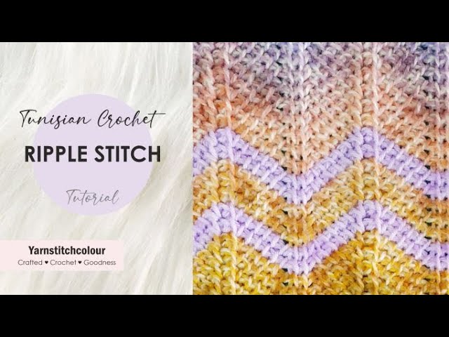 Beautiful EASY Tunisian crochet throw pattern: Lilly Blanket [step by step  tutorial] 