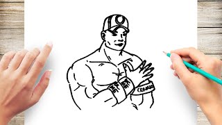 How to Draw WWE John Cena
