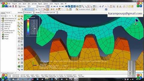 Spur gear Simulation in Abaqus-Dynamics analysis