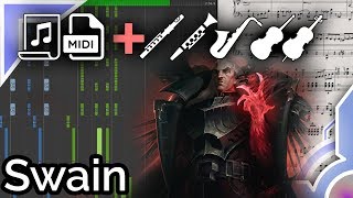Swain login theme - League of Legends (Synthesia Piano Tutorial) chords
