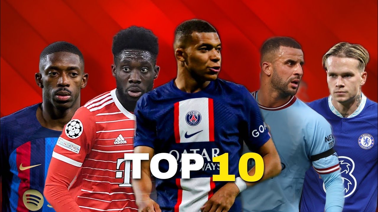 Top 10 Fastest Players in the world 2023 YouTube