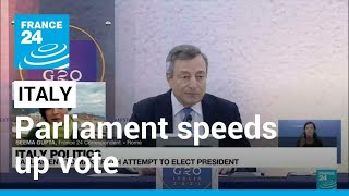 After Days Of Deadlock, Italy Speeds Up Presidential Vote France 24 English