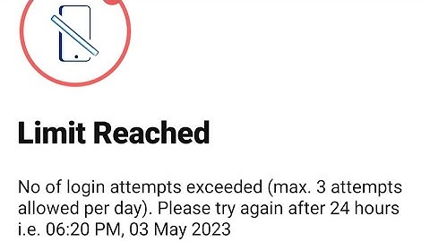 Fix Paytm Limit Reached No of login attempts exceeded allowed per day Problem | No of login attempts
