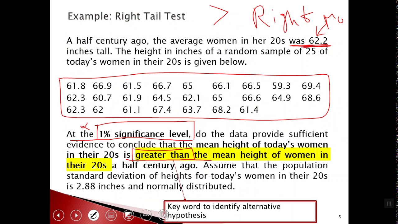 hypothesis test for a population mean calculator