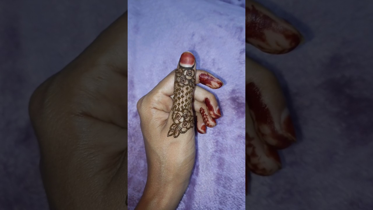 Easy gulf style henna design | Gulf mehendi design 