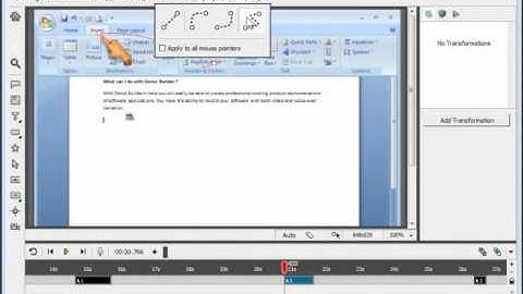 Demo Builder 8 Tutorial : Edit Cursor Motion