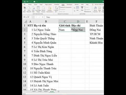 Thủ thuật Excel – Tạo danh sách xổ xuống trong excel