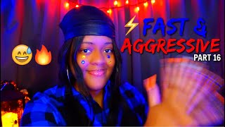 THE ULTIMATE FAST \& AGGRESSIVE ASMR VIDEO FOR INTENSE TINGLES ⚡😅🔥 (VIEWERS CHOICE) (CRAZY TINGLES 😡)