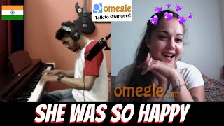 When Indian Boy played PIANO for her on OMEGLE and this happened...