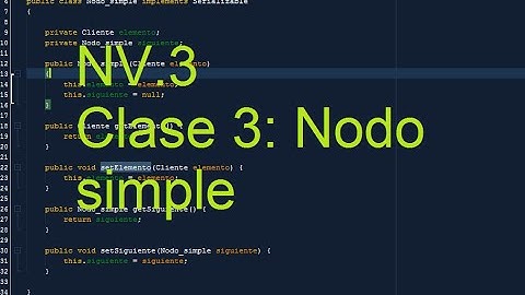 Tutoriales Java|Nv.3|Estructura de Dato|Clase 3: Nodo Simple parte-1