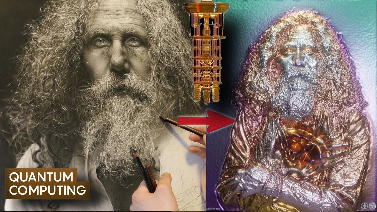 The FIRST Artwork Ever Made By a QUANTUM COMPUTER in LIVE!!