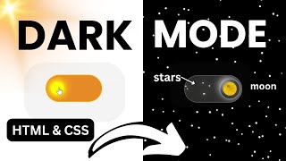Dark mode toggle button html css js #darkmode #togglebutton