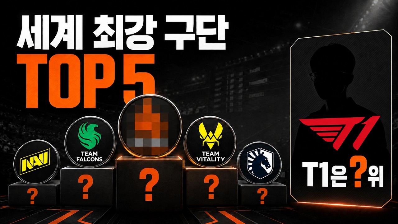 세계에서 가장 강한 이스포츠 구단 TOP 5.. T1은 몇 위일까?