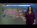 Temperatures for the next 5 hours