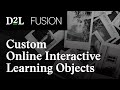 Engaging Students Through Custom Online Interactive Learning Objects