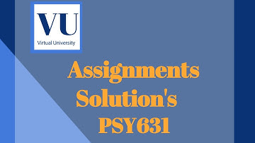 psy631 Assignment solution |psychological testing and measurements|
