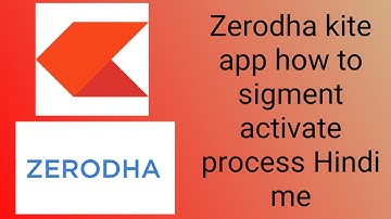 How to active segment in zerodha kite app Zerodha me f&O and derivatives segment kaise activate kare