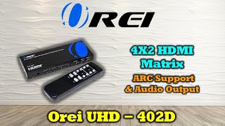 4x2 4K HDMI Switch Matrix with Audio Extractor
