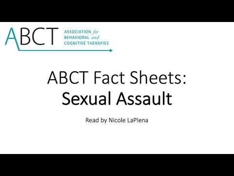 Sexual Assault - ABCT Fact Sheets - video from ABCT