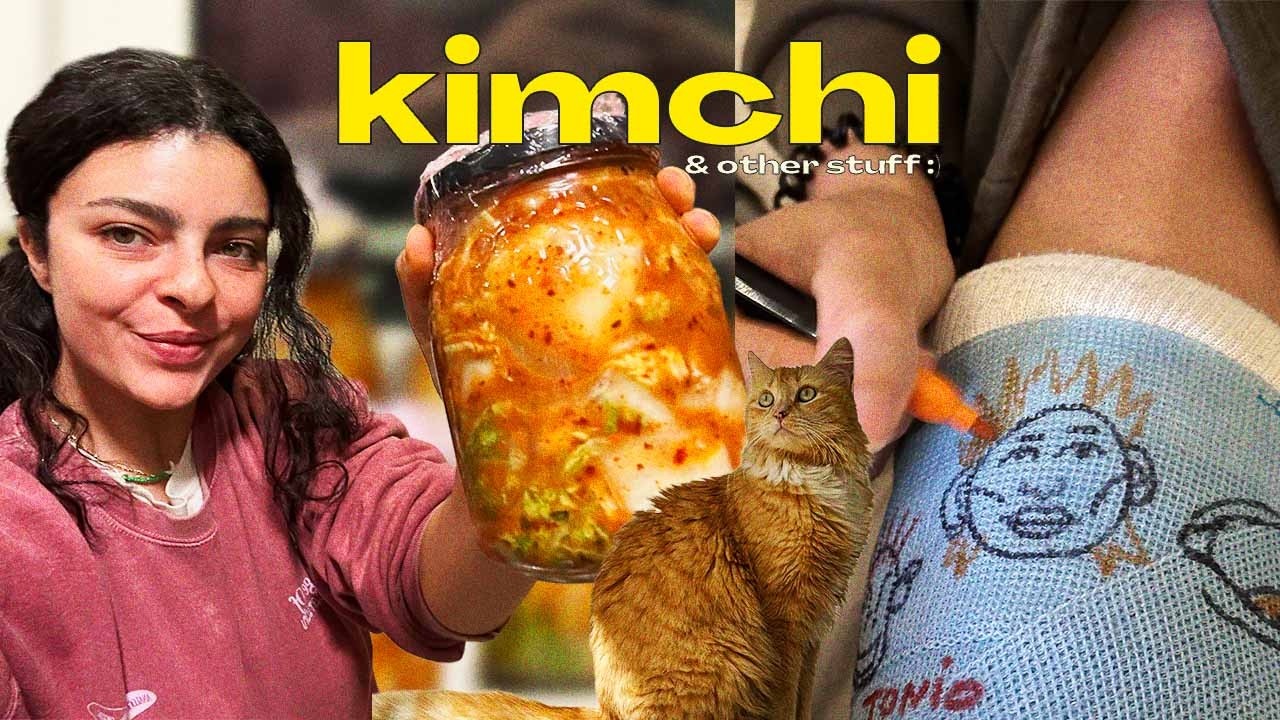 messy week - recette de kimchi, skin care & convalescence :)