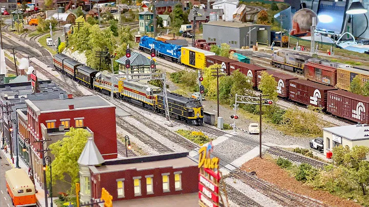 Beautiful Large Model Railroad layout in HO scale
