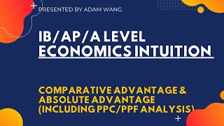 IB/AP/A Level Economics: Intuition Behind Comparative Advantage, Absolute Advantage & PPC/PPF
