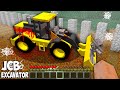 SCARRY JCB EXCAVATOR at 3:00 AM in Minecraft Noob vs Pro / Animation