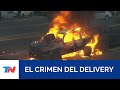 Violenta protesta por el asesinato de un delivery: manifestantes incendiaron un patrullero y autos