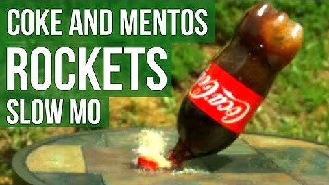 COKE AND MENTOS ROCKET - Slow Motion Experiment - Slow Mo Lab