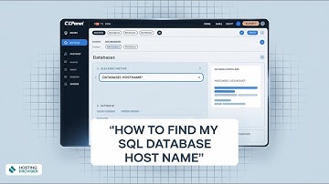 Hoe vind ik de hostnaam van mijn SQL-database?