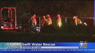 2 Rescued After Getting Stranded In LA River During Rainstorm