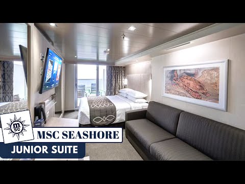 MSC Seashore Junior Suite walkthrough tour