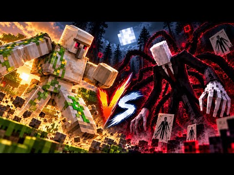 IRON GOLEM VS SLENDERMAN IN MINECRAFT 🤯😱💀#bkdgamerz #youtube #minecraftvideo #minecraft #gaming